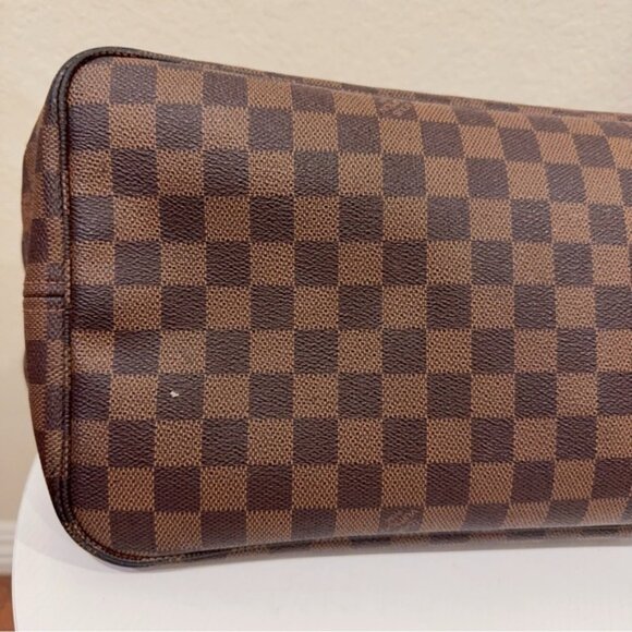 Authentic Extra Large Louis Vuitton Neverfull GM Damier Ebene Tote Bag 2008 - Picture 13 of 14